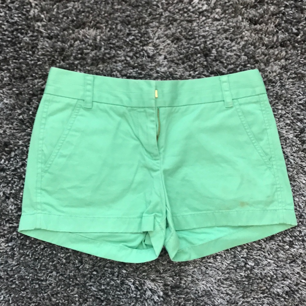 J. Crew Chino Shorts Green 0